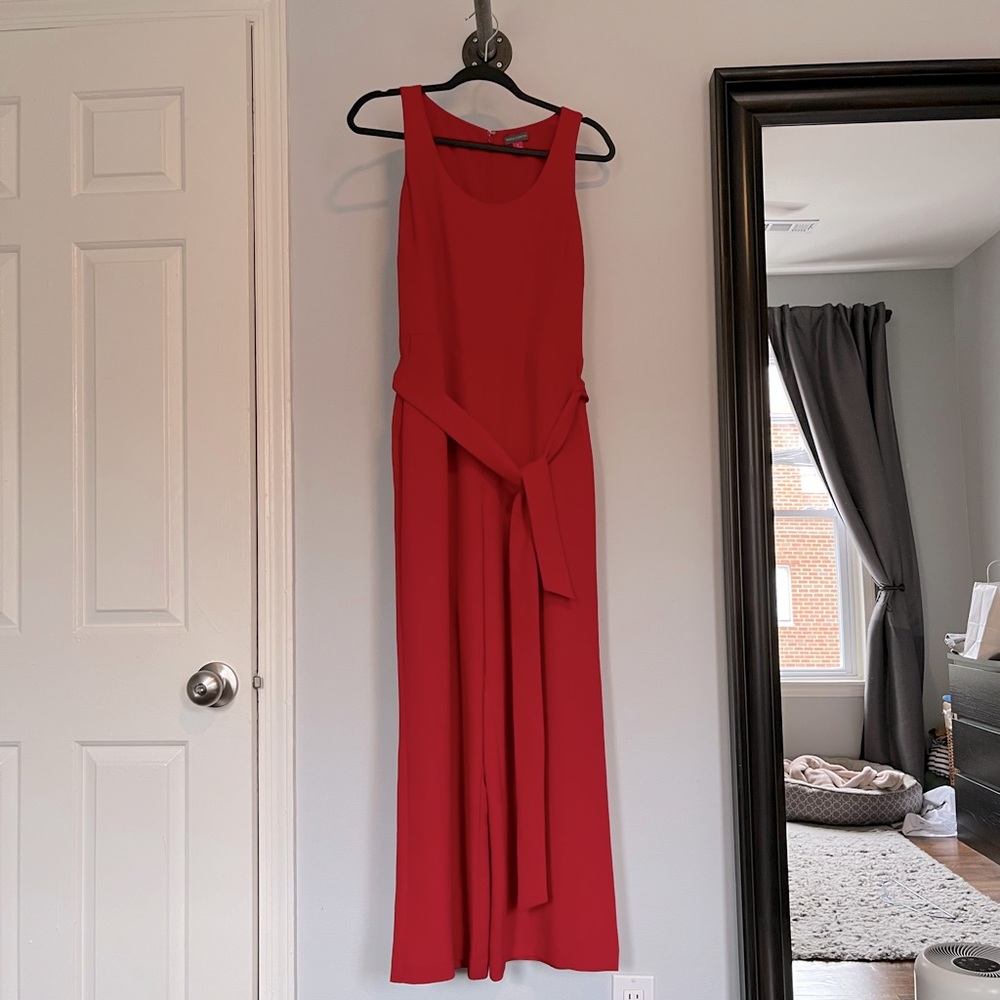 Vince Camuto Red Jumpsuit with belt